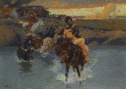 Franz Roubaud The Kidnapping Spain oil painting artist